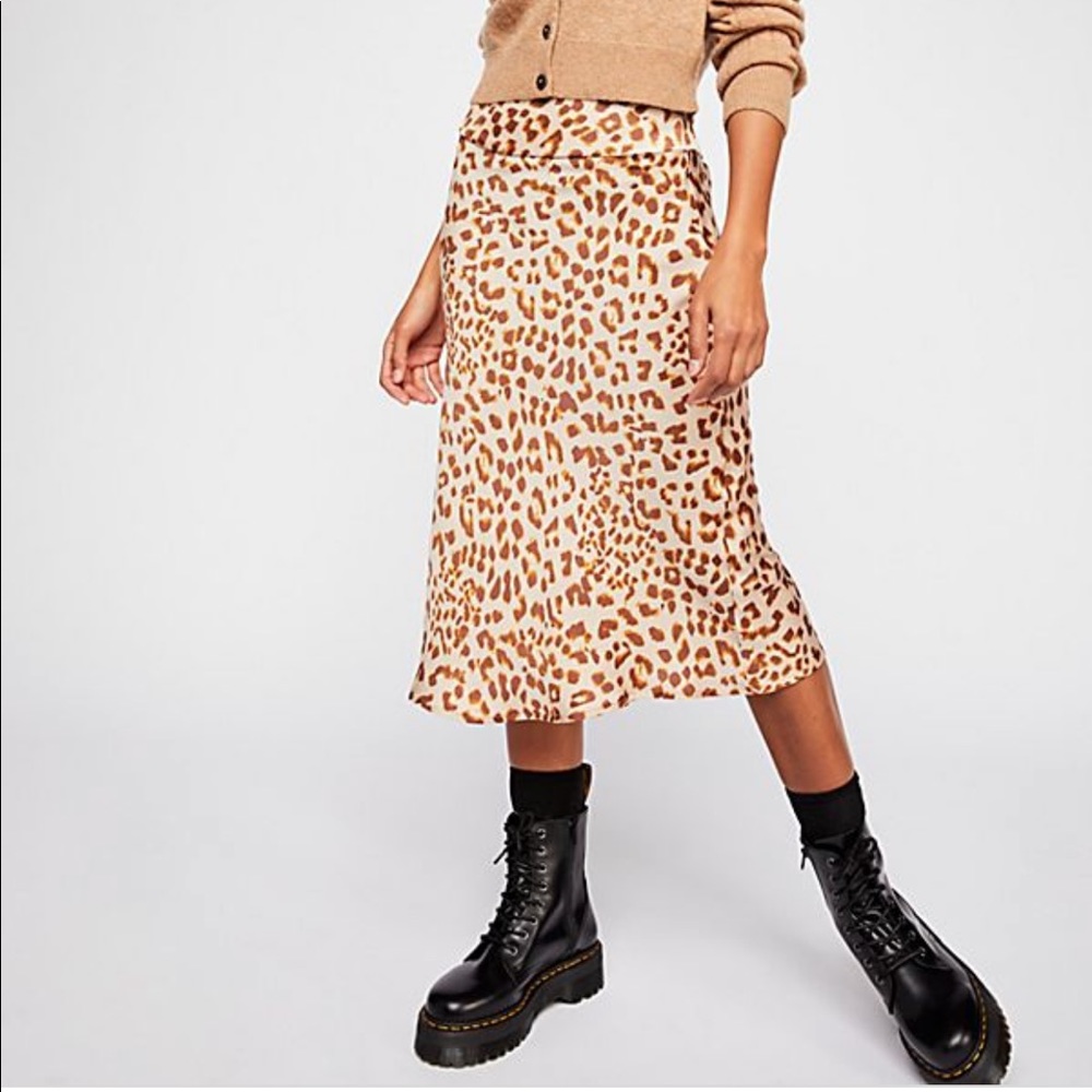 Free People Normani Midi Skirt Camel  Size 0/xs